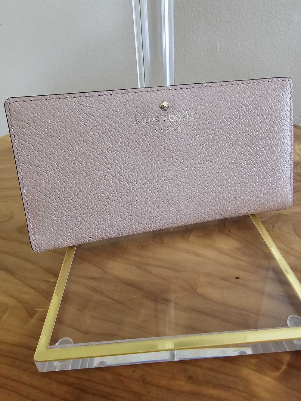 Kate Spade Pink Saffiano Leather Wallet - Picture 2 of 5